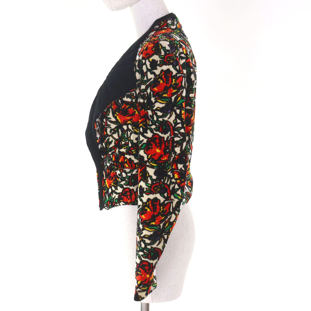 Discounted Great DRIES VAN NOTEN Short Jacket Silk blend floral textile Women 36 3955-1436