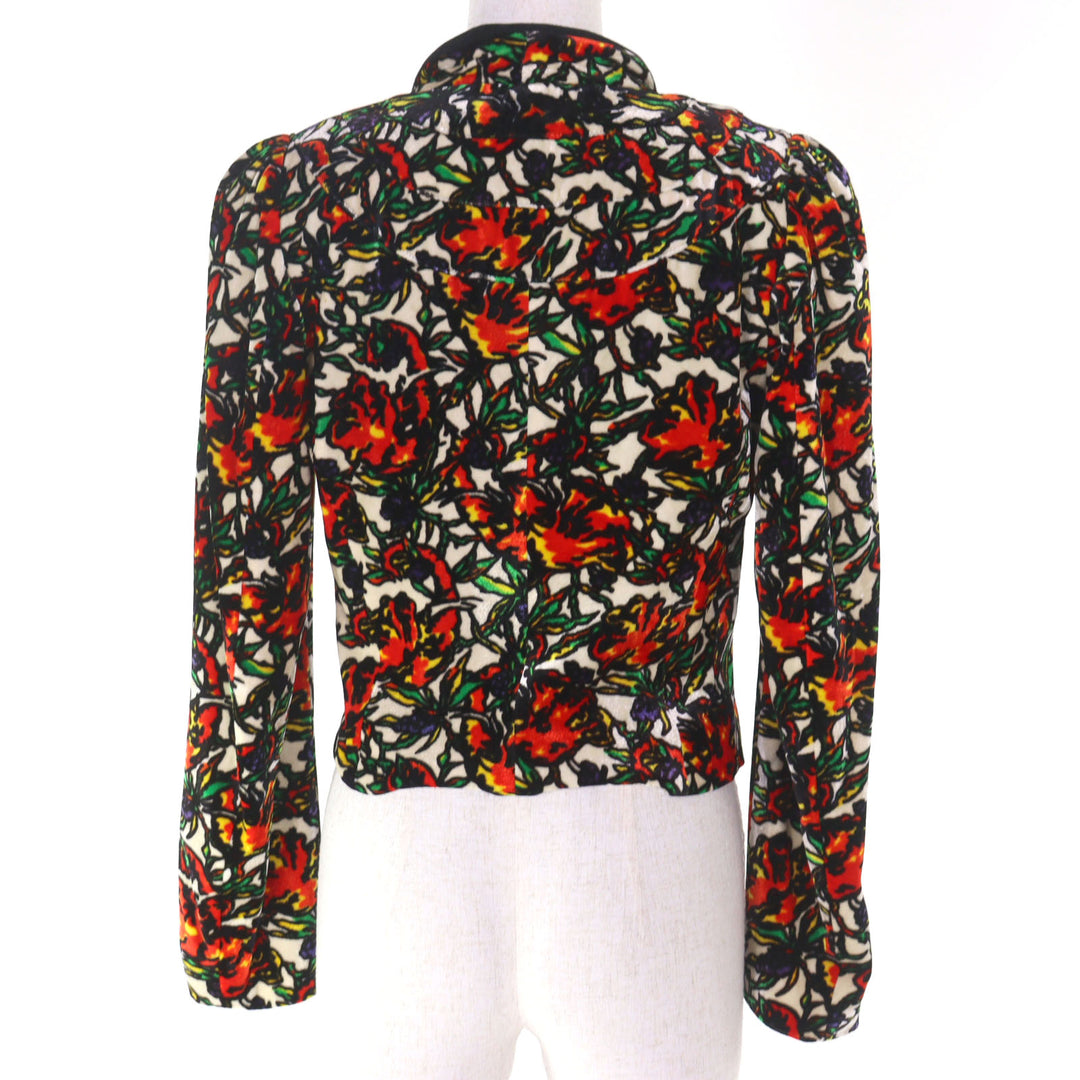 Discounted Great DRIES VAN NOTEN Short Jacket Silk blend floral textile Women 36 3955-1436