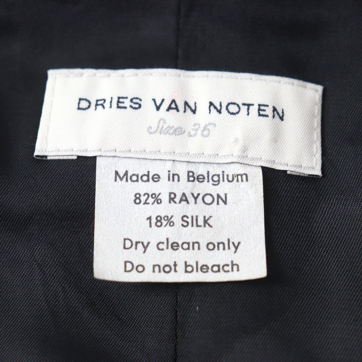 Discounted Great DRIES VAN NOTEN Short Jacket Silk blend floral textile Women 36 3955-1436
