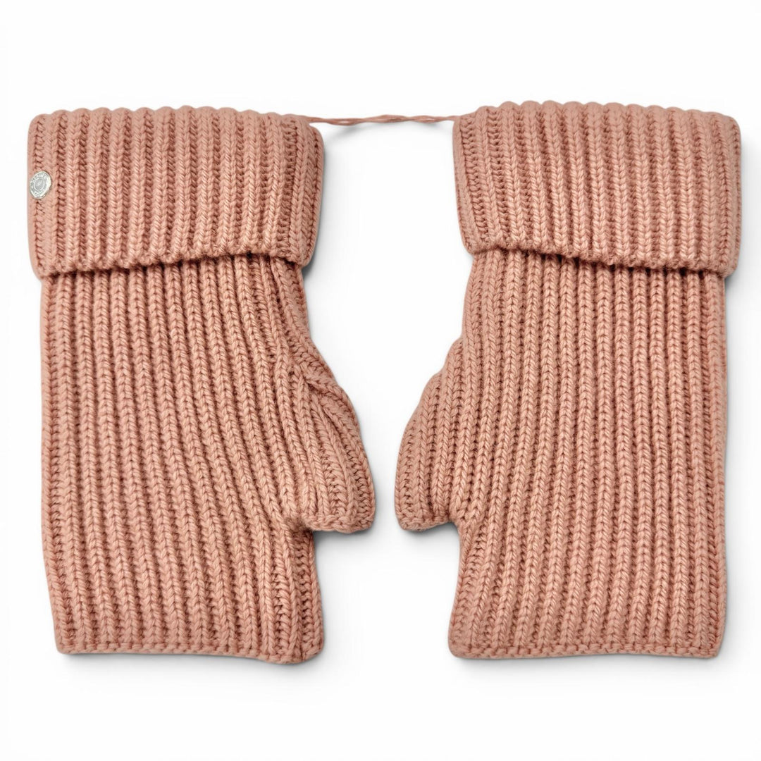 Pristine HERMES gloves Filipa Serie Button Fingerless Gloves cashmere Women M