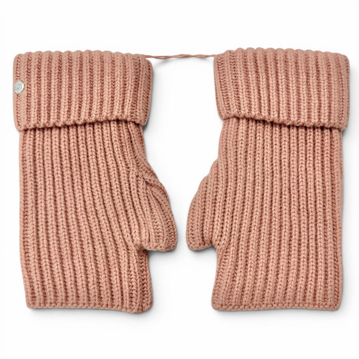 Pristine HERMES gloves Filipa Serie Button Fingerless Gloves cashmere Women M