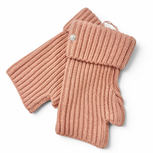Pristine HERMES gloves Filipa Serie Button Fingerless Gloves cashmere Women M