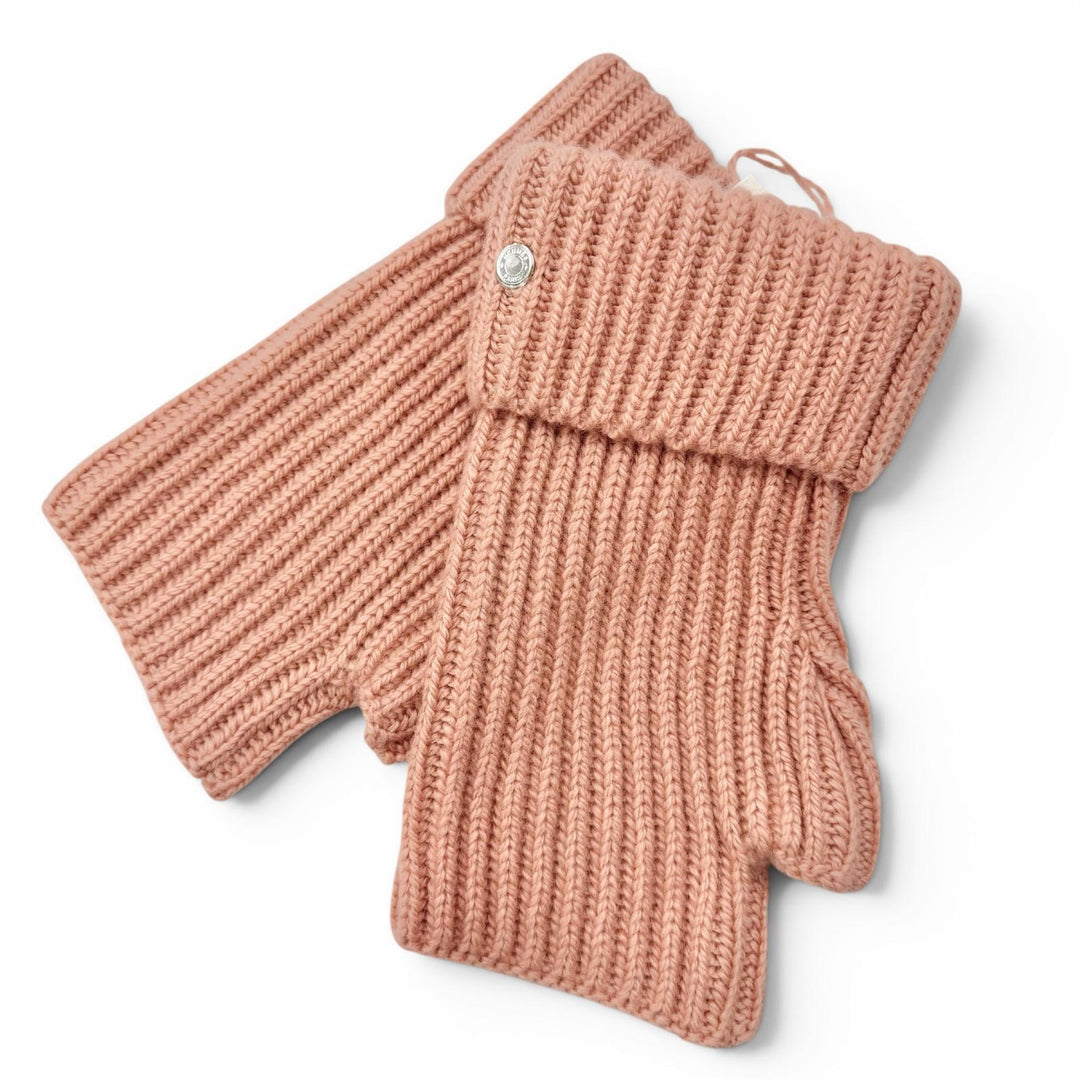 Pristine HERMES gloves Filipa Serie Button Fingerless Gloves cashmere Women M