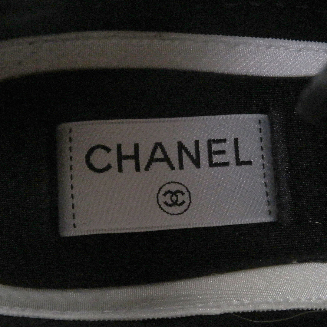 Great CHANEL Low cut sneakers 20K COCO Mark Beige Suede leather mens 39 G35617