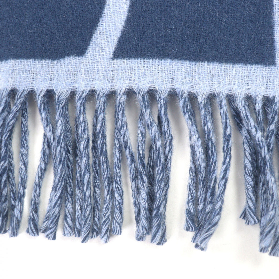 Excellent BERLUTI Scarf Calligraphy Scritto Double-Faced