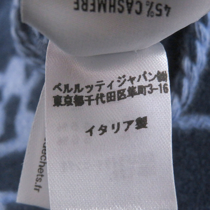 Excellent BERLUTI Scarf Calligraphy Scritto Double-Faced