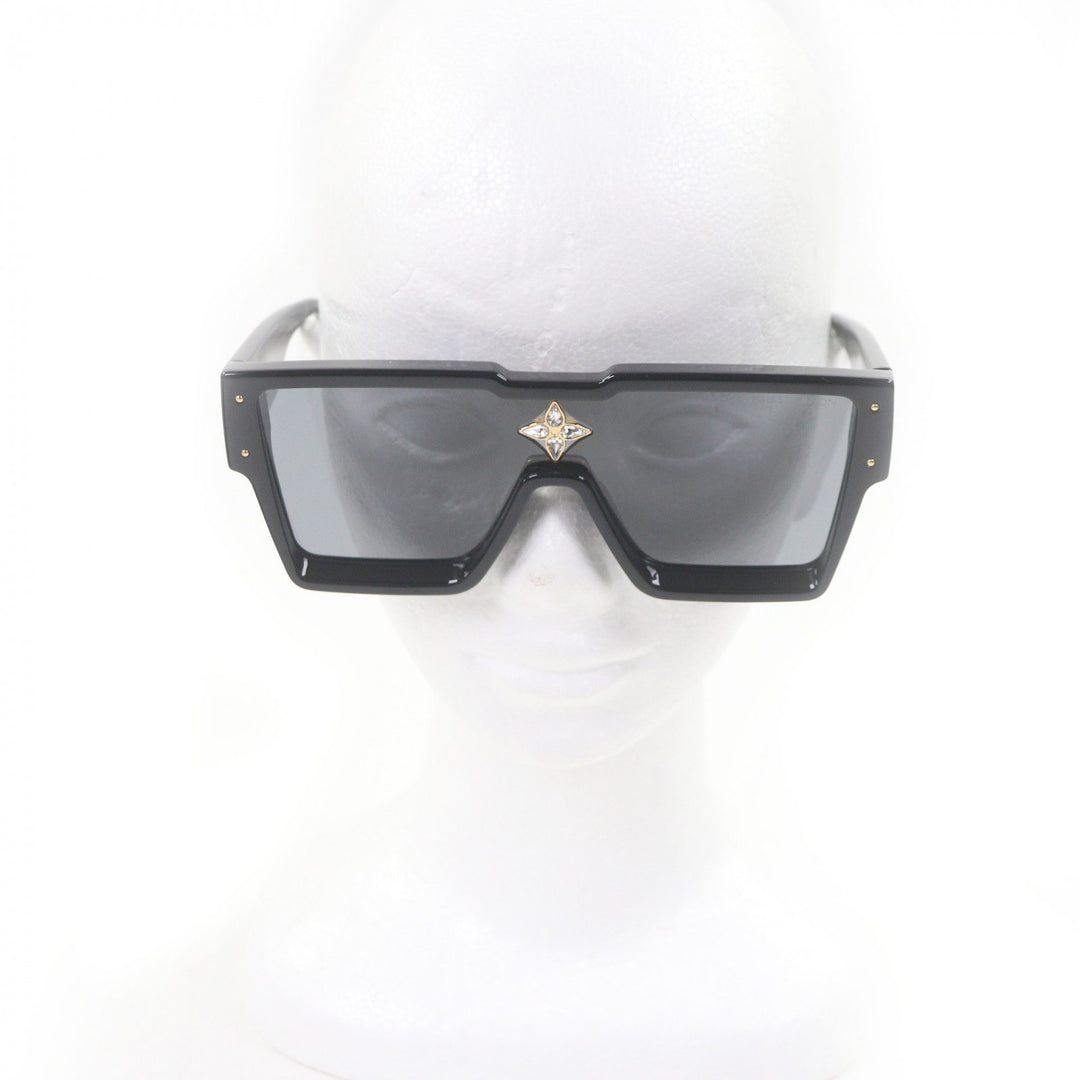 Great LOUIS VUITTON Sunglasses Cyclone black acetate mens Z1578E