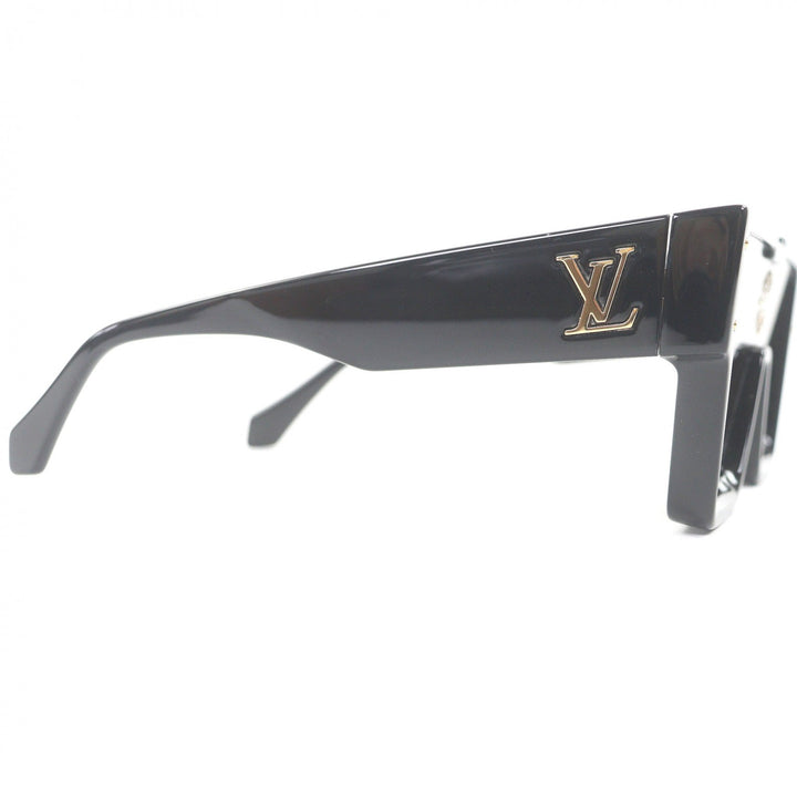 Great LOUIS VUITTON Sunglasses Cyclone black acetate mens Z1578E