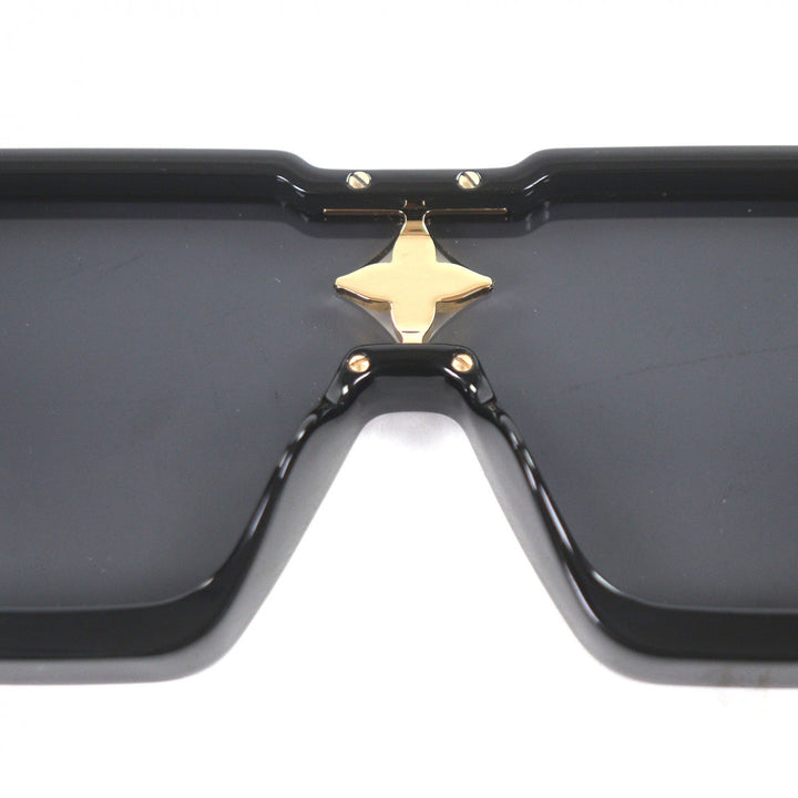 Great LOUIS VUITTON Sunglasses Cyclone black acetate mens Z1578E