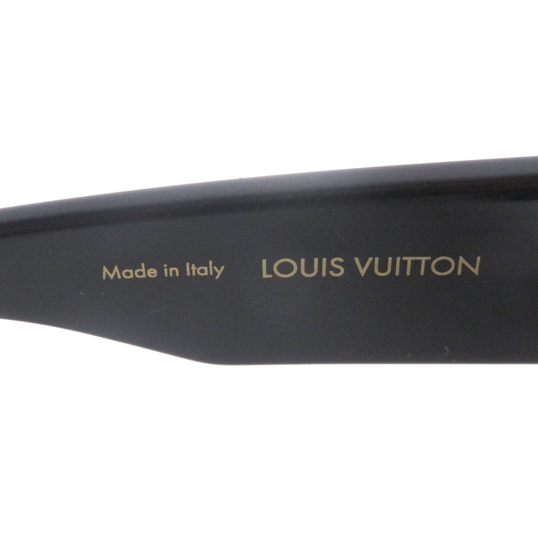 Great LOUIS VUITTON Sunglasses Cyclone black acetate mens Z1578E