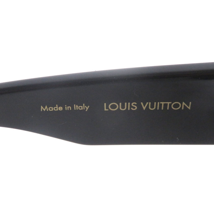 Great LOUIS VUITTON Sunglasses Cyclone black acetate mens Z1578E
