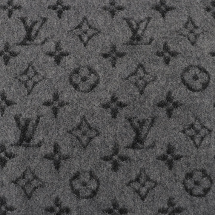 Excellent LOUIS VUITTON Scarf Monogram gradient scarf gray cashmere mens M75900