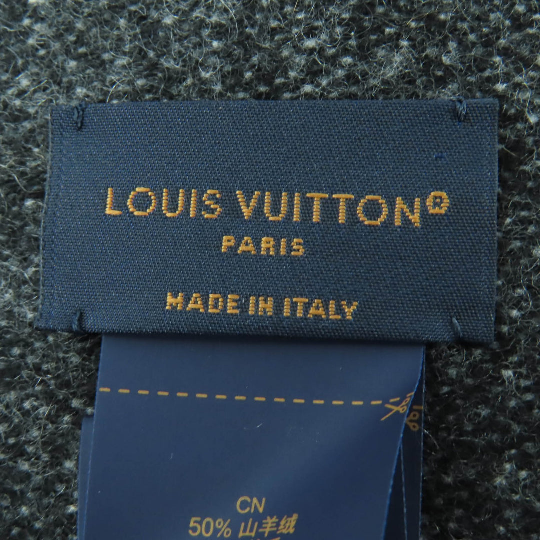 Excellent LOUIS VUITTON Scarf Monogram gradient scarf gray cashmere mens M75900