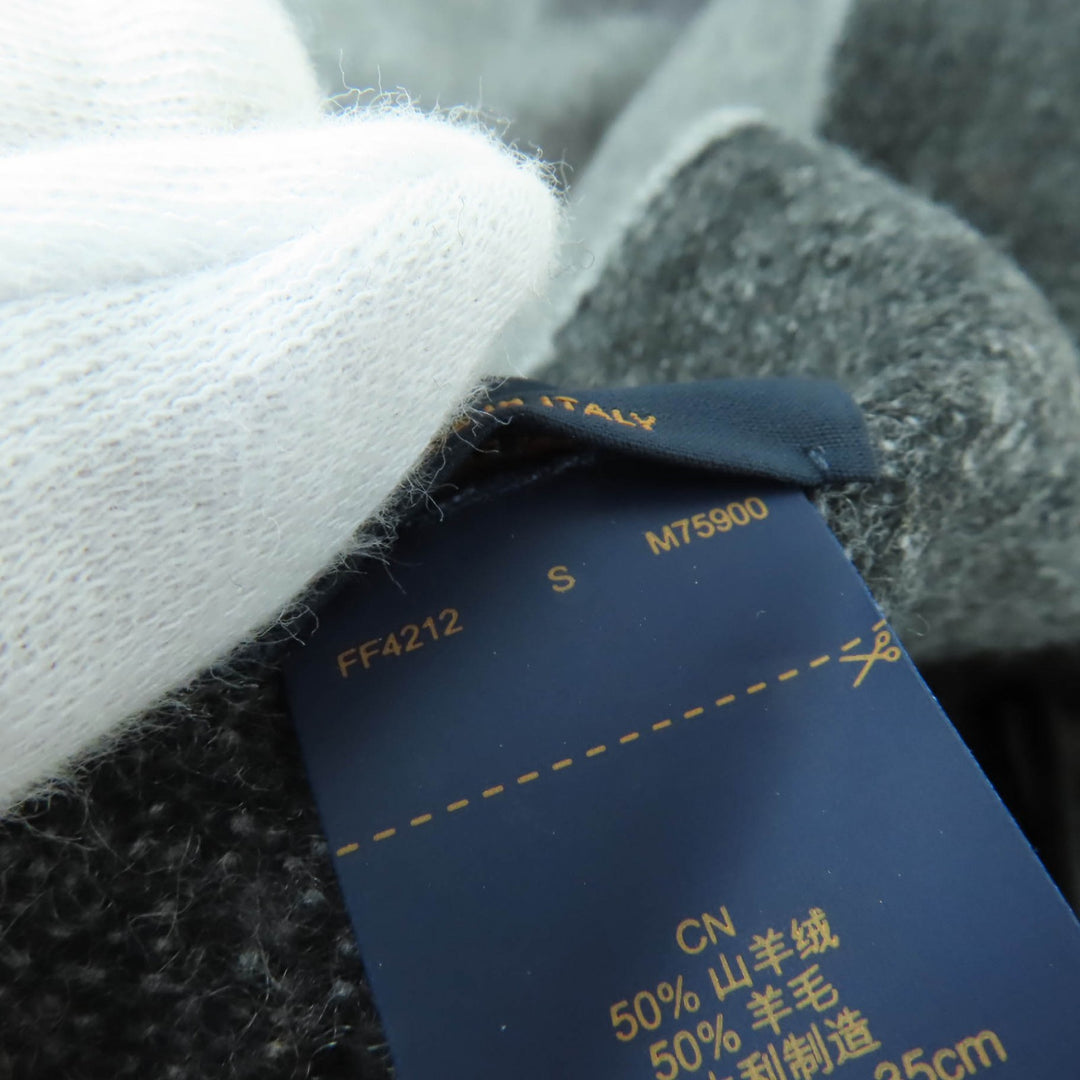Excellent LOUIS VUITTON Scarf Monogram gradient scarf gray cashmere mens M75900