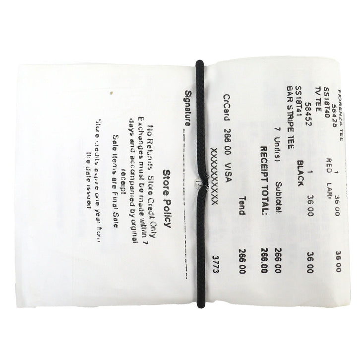 Great Supreme×Maison Margiela 6 Bifold Wallet MM6 Receipt Wallet black leather