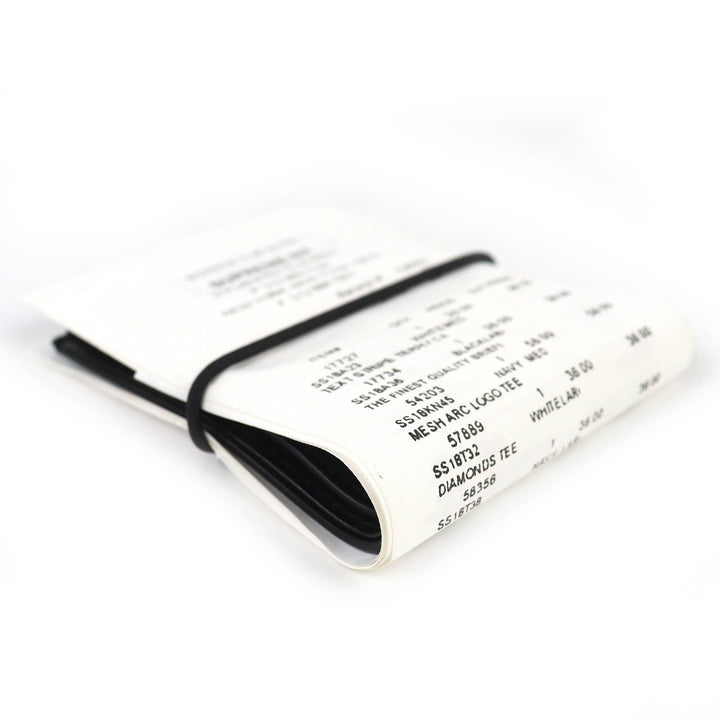 Great Supreme×Maison Margiela 6 Bifold Wallet MM6 Receipt Wallet black leather