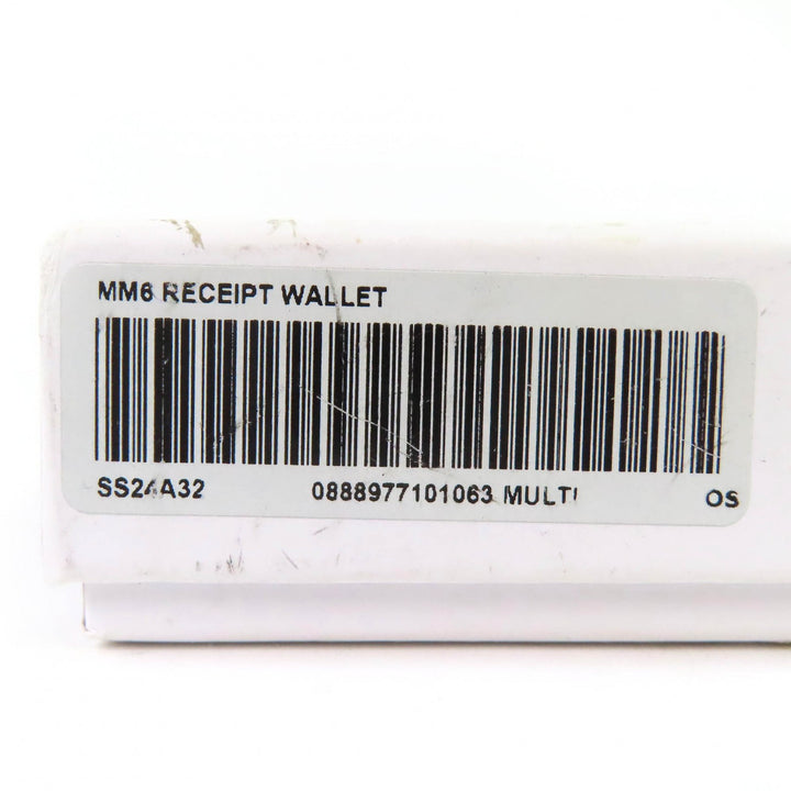 Great Supreme×Maison Margiela 6 Bifold Wallet MM6 Receipt Wallet black leather
