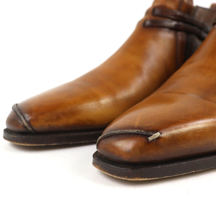 Great Berluti Ankle boots Olga Period Scars Calligraphy Demesure Brown leather