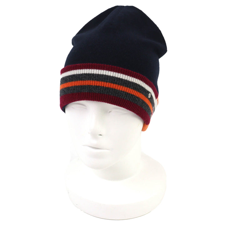 Pristine HERMES Knit cap H Twist Heaven Twist Serie Button Beanie Knit Hat L