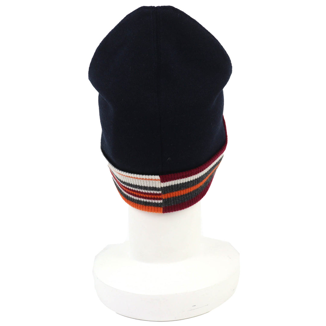 Pristine HERMES Knit cap H Twist Heaven Twist Serie Button Beanie Knit Hat L