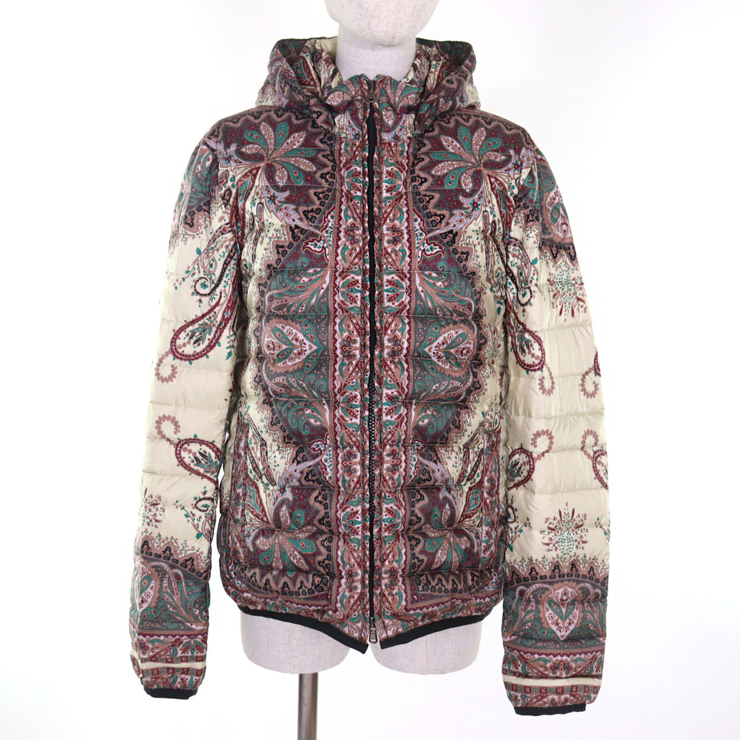 Excellent ETRO Down jacket Rare large size 2-way paisley print 46 142-17558-5053