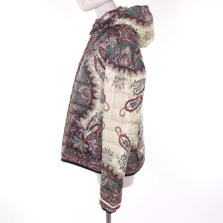 Excellent ETRO Down jacket Rare large size 2-way paisley print 46 142-17558-5053