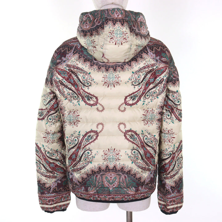 Excellent ETRO Down jacket Rare large size 2-way paisley print 46 142-17558-5053