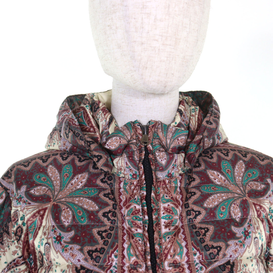 Excellent ETRO Down jacket Rare large size 2-way paisley print 46 142-17558-5053