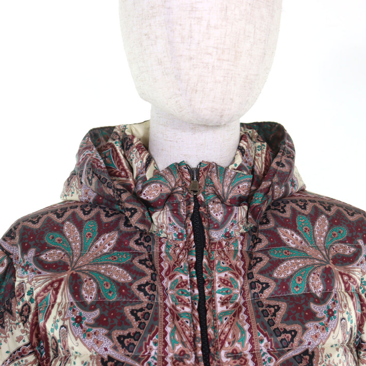 Excellent ETRO Down jacket Rare large size 2-way paisley print 46 142-17558-5053