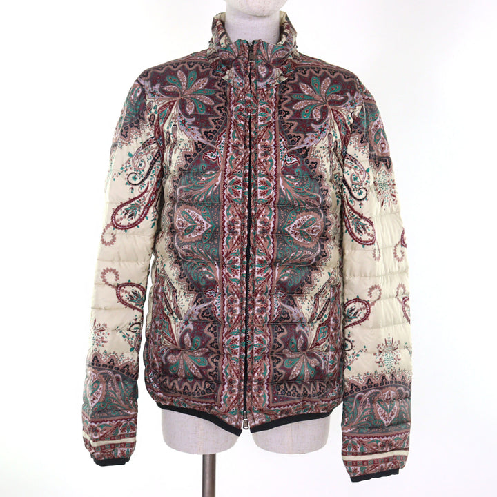 Excellent ETRO Down jacket Rare large size 2-way paisley print 46 142-17558-5053