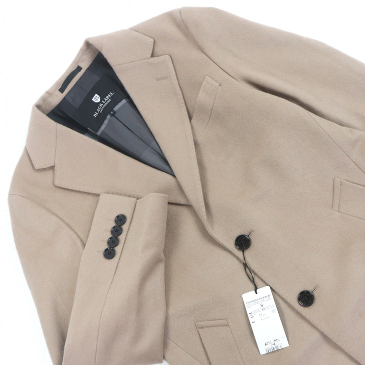 Pristine BLACK LABELCRESTBRIDGE coat Cashmere blend checkered lining wool men S