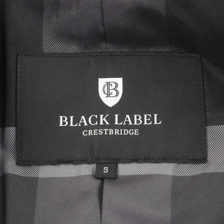 Pristine BLACK LABELCRESTBRIDGE coat Cashmere blend checkered lining wool men S