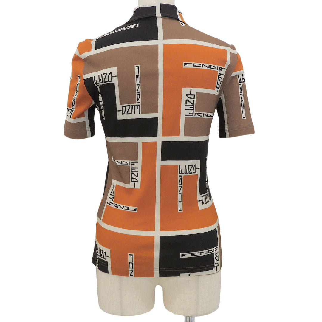 Excellent FENDI Short sleeve polo shirt Multi cotton Women S FS9629