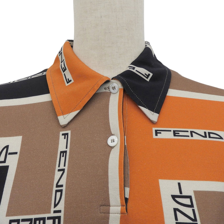 Excellent FENDI Short sleeve polo shirt Multi cotton Women S FS9629