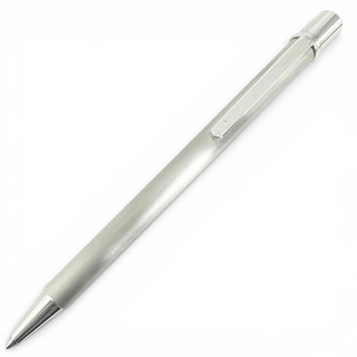 Excellent Cartier Ballpoint pen Must de Cartier Logo engraved, hairline finish,
