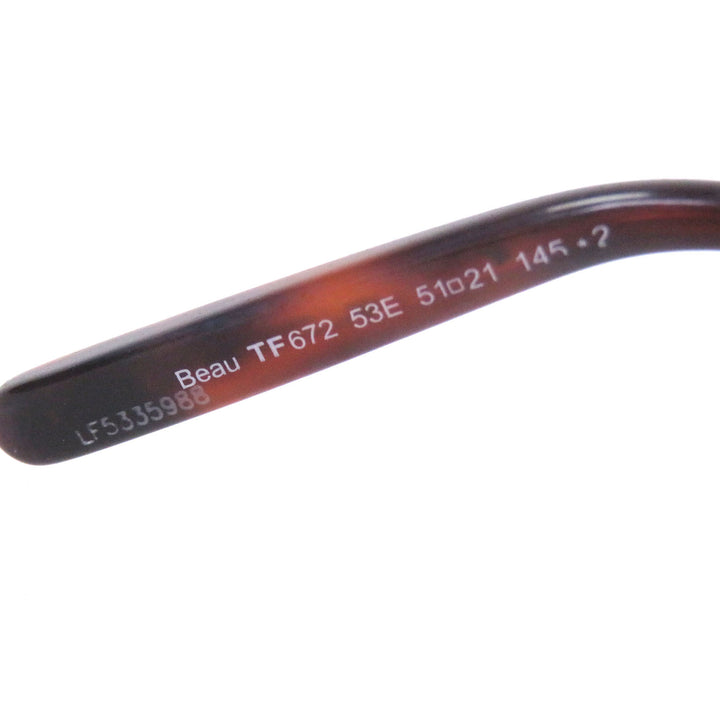 Very Good TOM FORD sunglasses Beau Wellington Clear brown mens TF672 53E