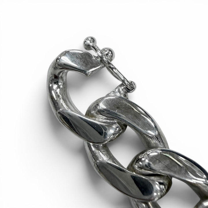 Great TIFFANY&Co. bracelet Kihei Chain ID Silver 925 mens
