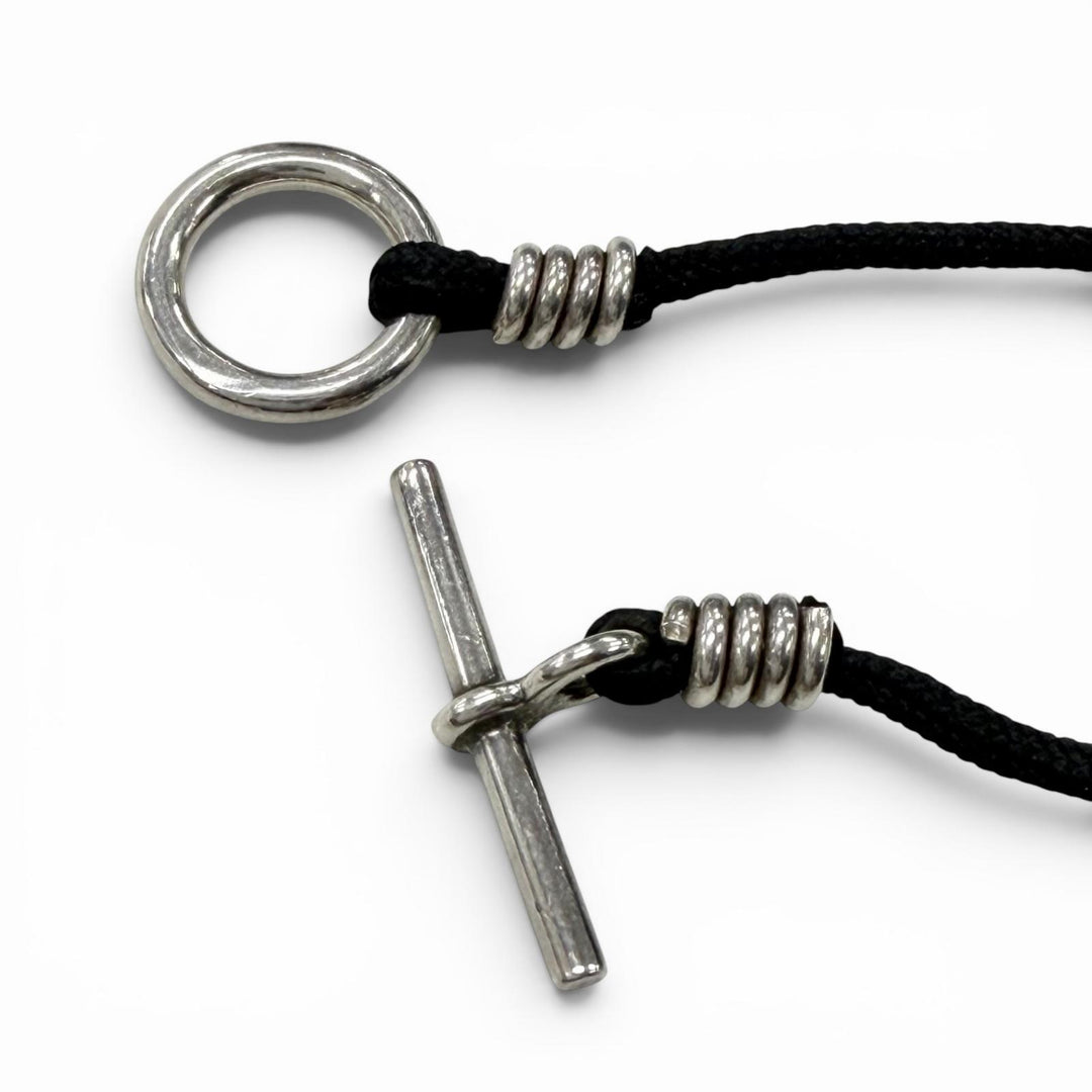 Excellent HERMES Necklace Lima PM Silver AG925 mens
