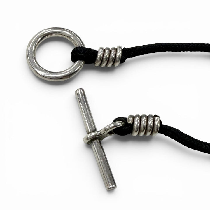 Excellent HERMES Necklace Lima PM Silver AG925 mens