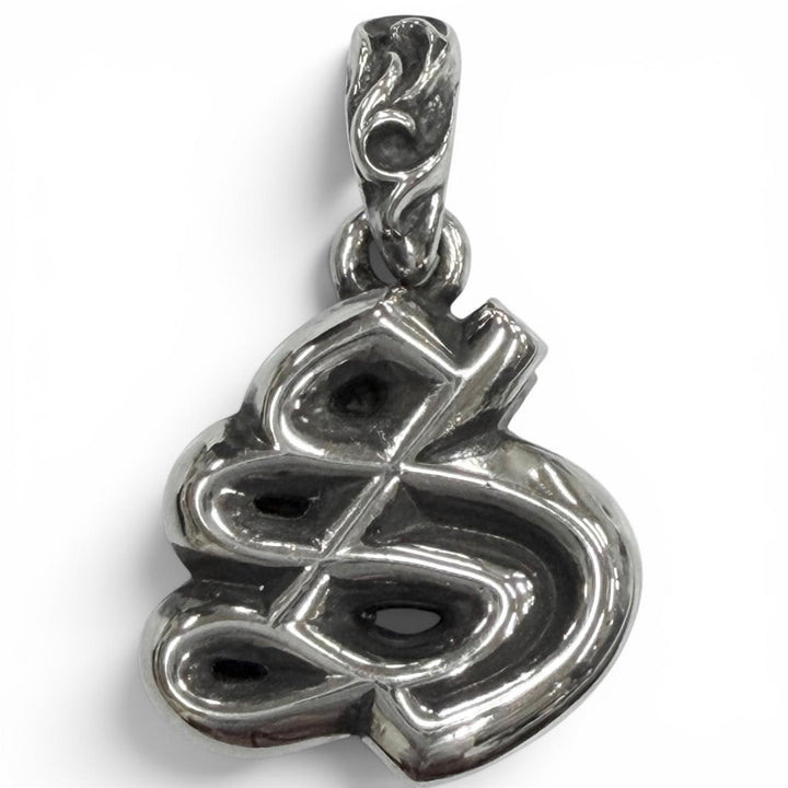 Excellent CHROME HEARTS Pendant top ALPHABET CHARM Initial S Silver 925 mens