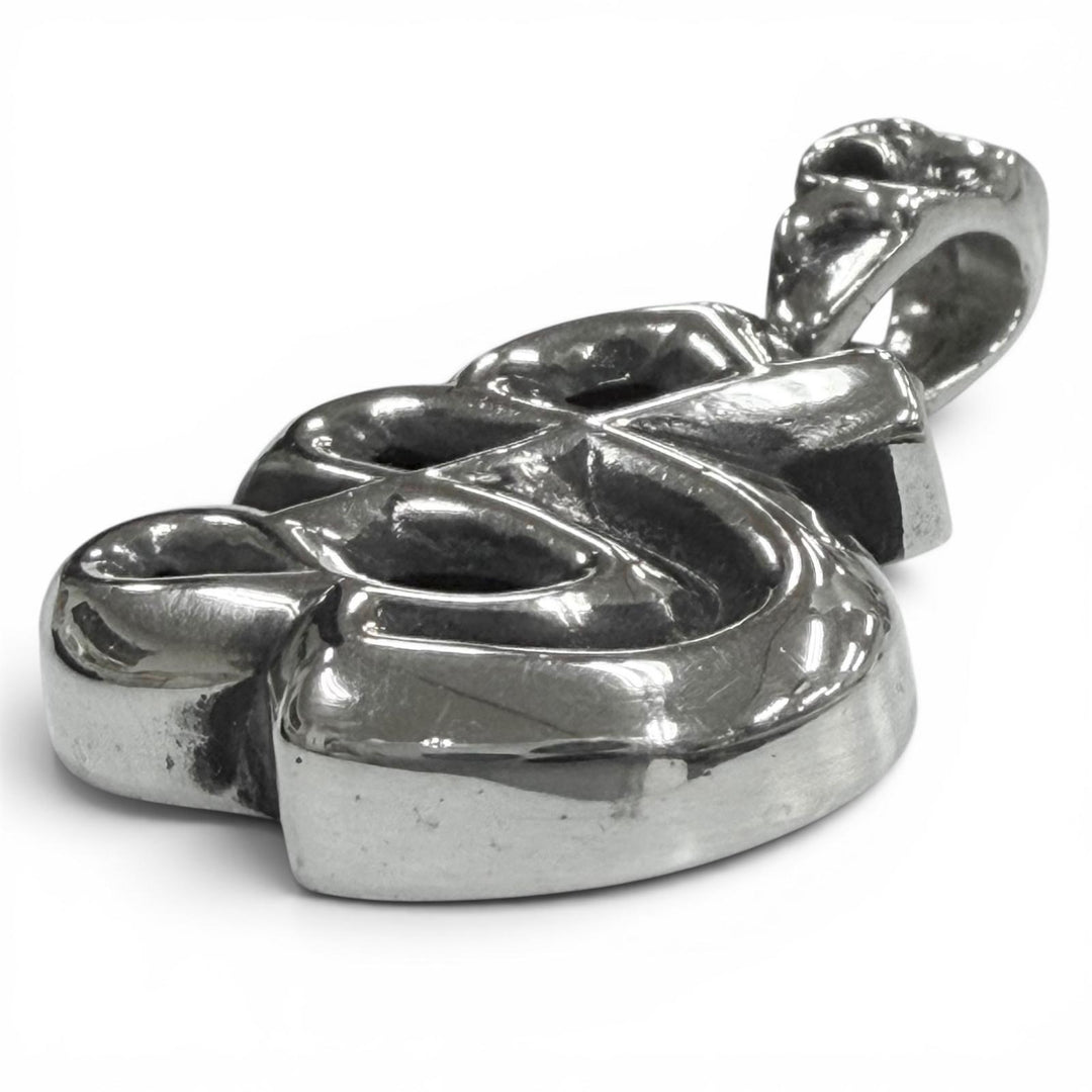 Excellent CHROME HEARTS Pendant top ALPHABET CHARM Initial S Silver 925 mens
