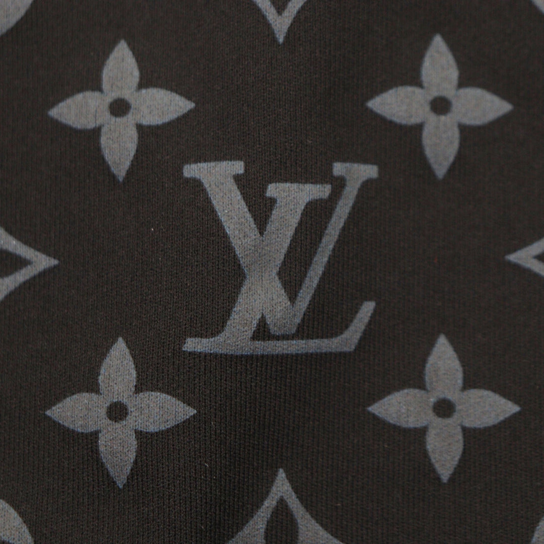 Great LOUIS VUITTON hoodie Hybrid Zip-Through Monogram black Nylon mens M 1A9GNB