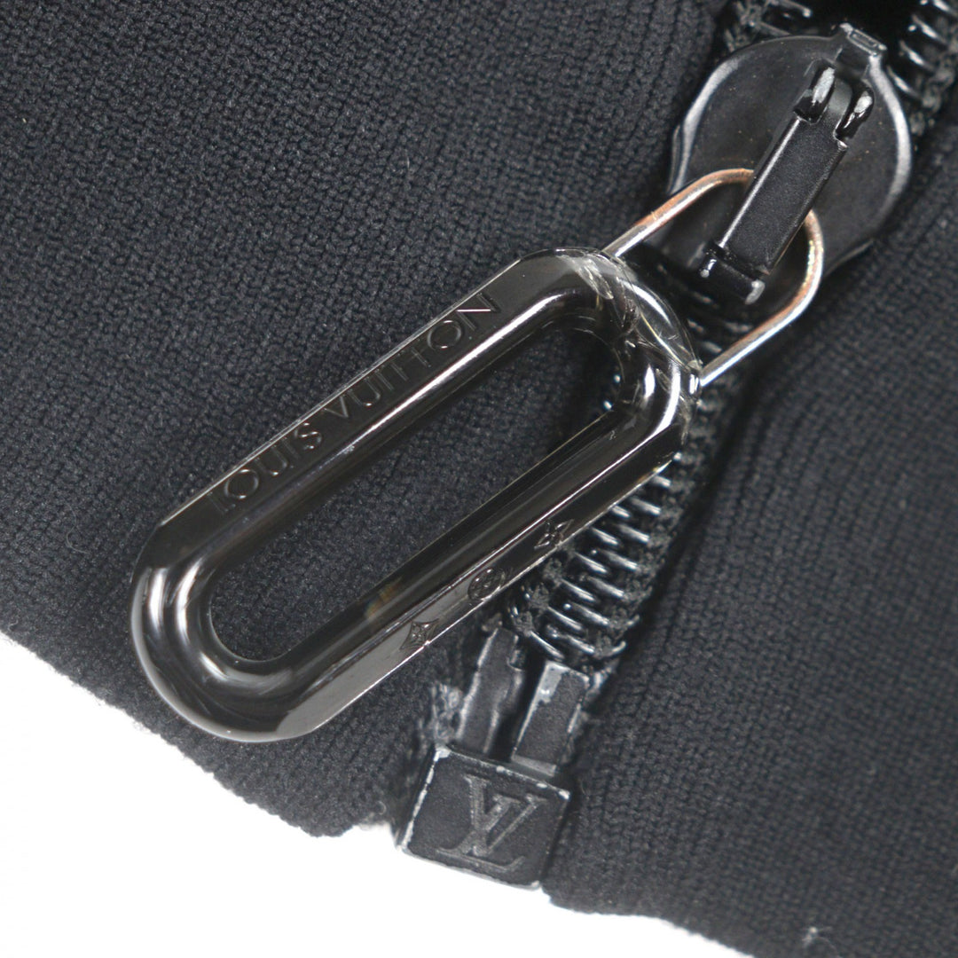 Great LOUIS VUITTON hoodie Hybrid Zip-Through Monogram black Nylon mens M 1A9GNB