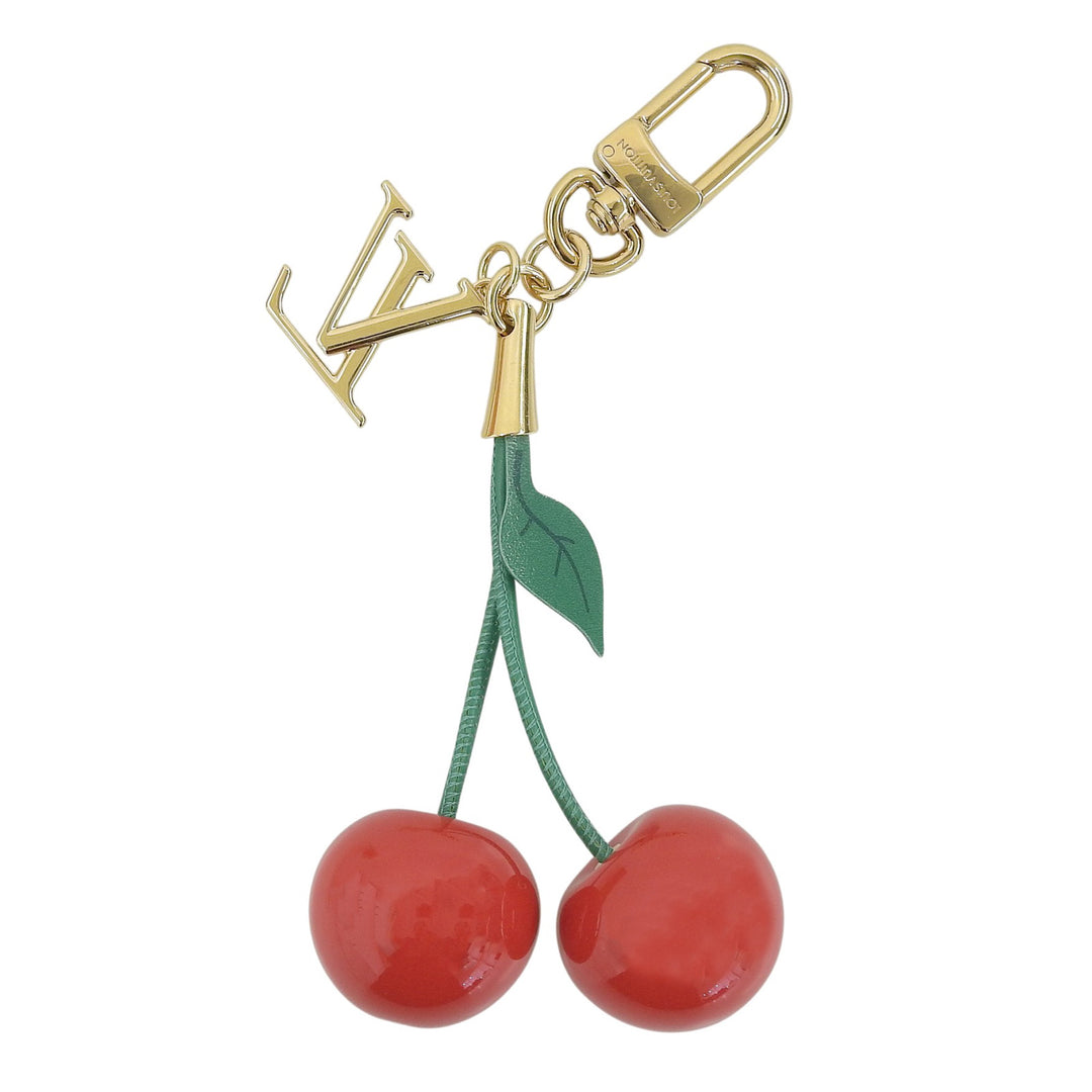 Excellent LOUIS VUITTON MURAKAMI Bag charm Red Women M02476