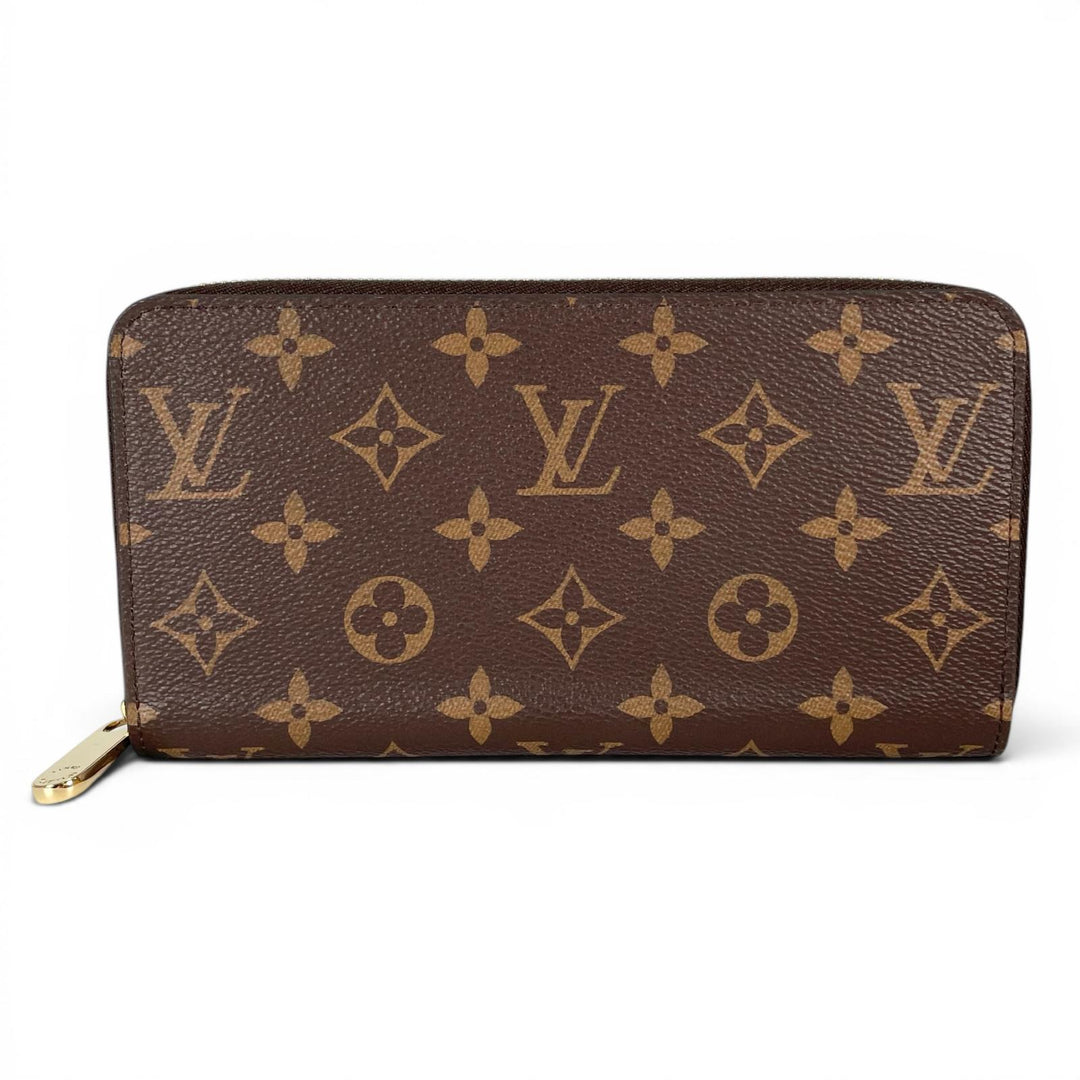 Pristine LOUIS VUITTON Purse Zippy wallet Brown Monogram canvas Women M42616
