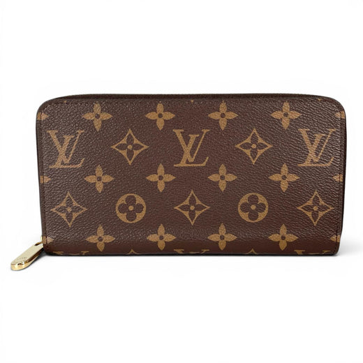 Pristine LOUIS VUITTON Purse Zippy wallet Brown Monogram canvas Women M42616