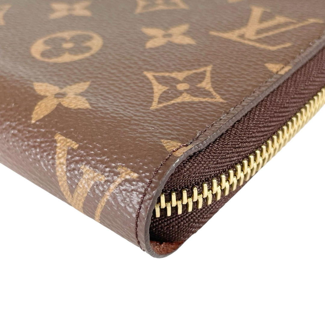 Pristine LOUIS VUITTON Purse Zippy wallet Brown Monogram canvas Women M42616