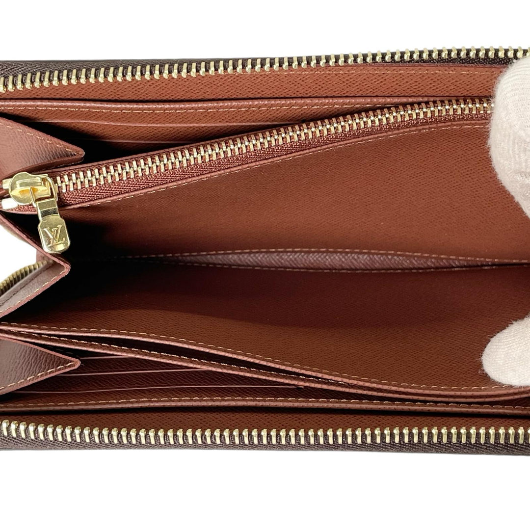 Pristine LOUIS VUITTON Purse Zippy wallet Brown Monogram canvas Women M42616