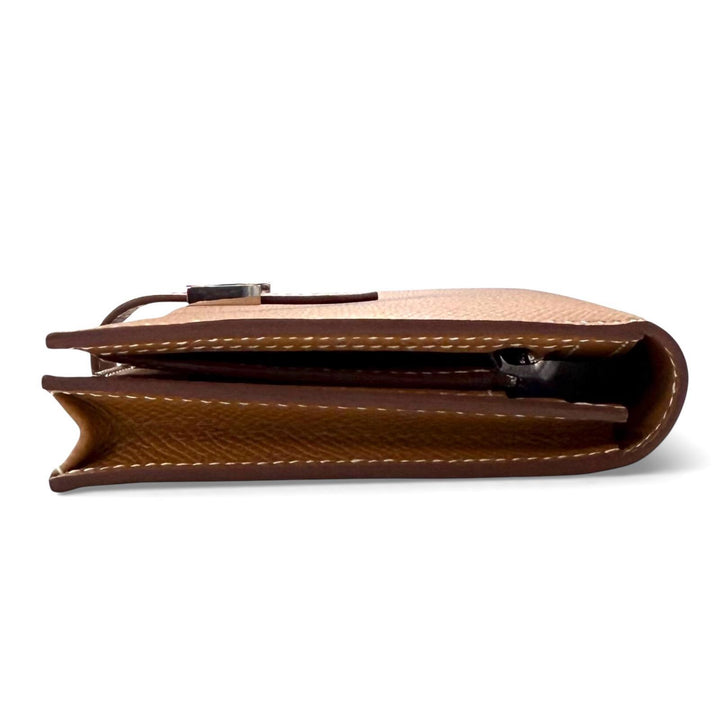 Pristine HERMES Bifold Wallet Beansufla Epsom Leather Women
