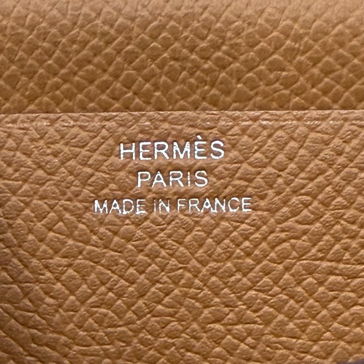 Pristine HERMES Bifold Wallet Beansufla Epsom Leather Women